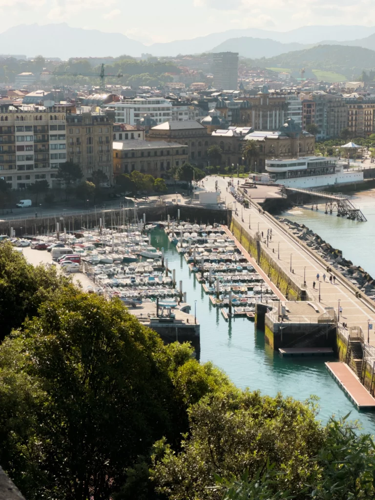 vue panoramique sur le port de Saint Sébastien