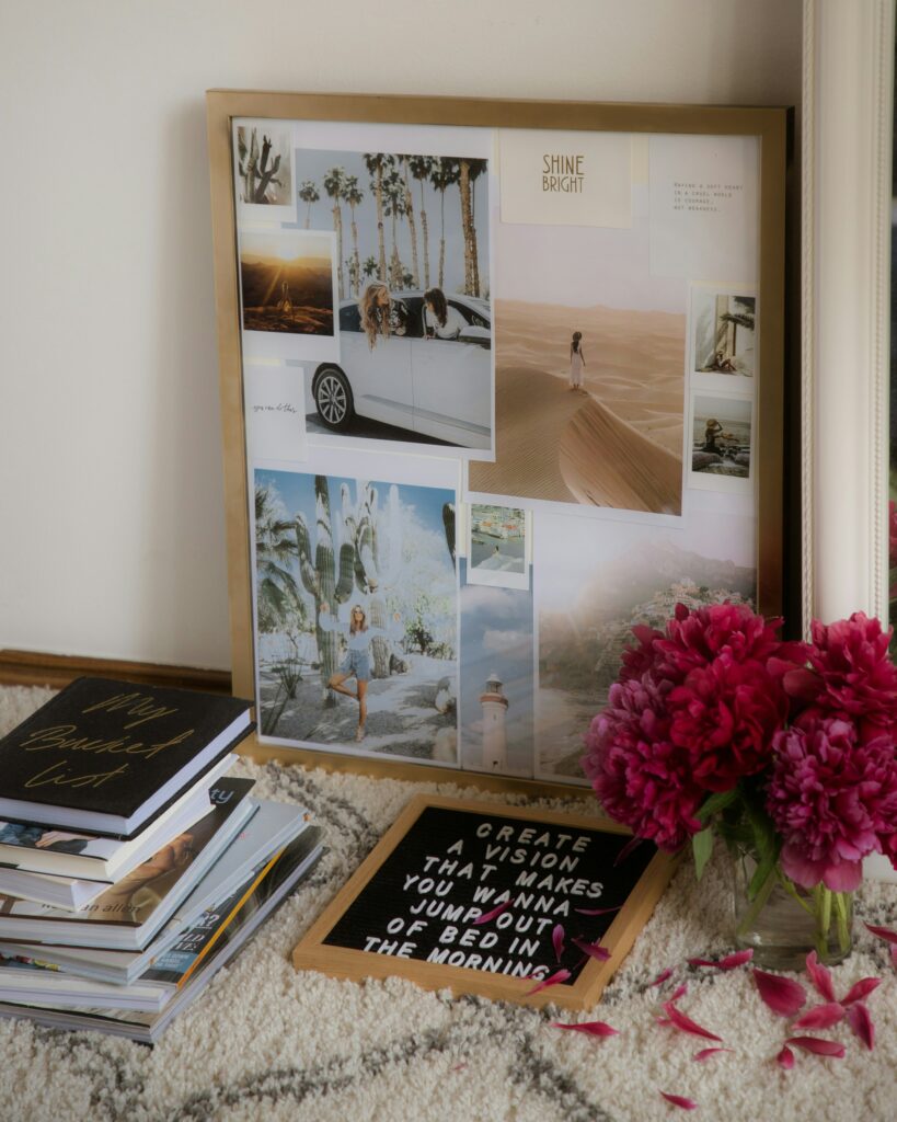 exemple de vision board