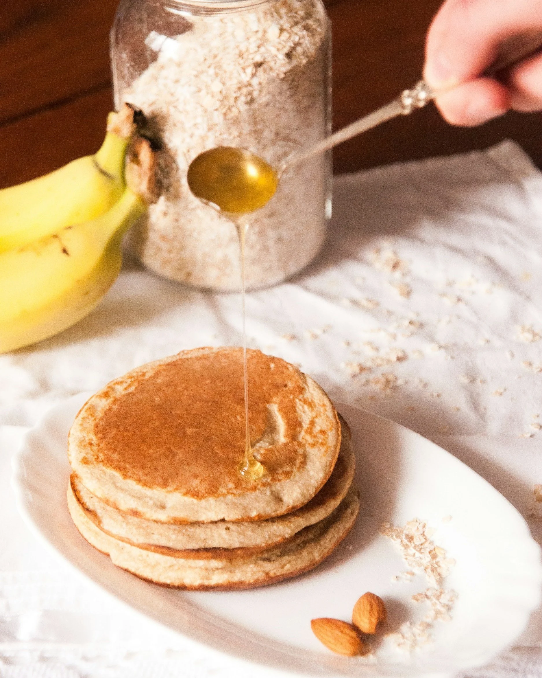 pancakes dans une assiette