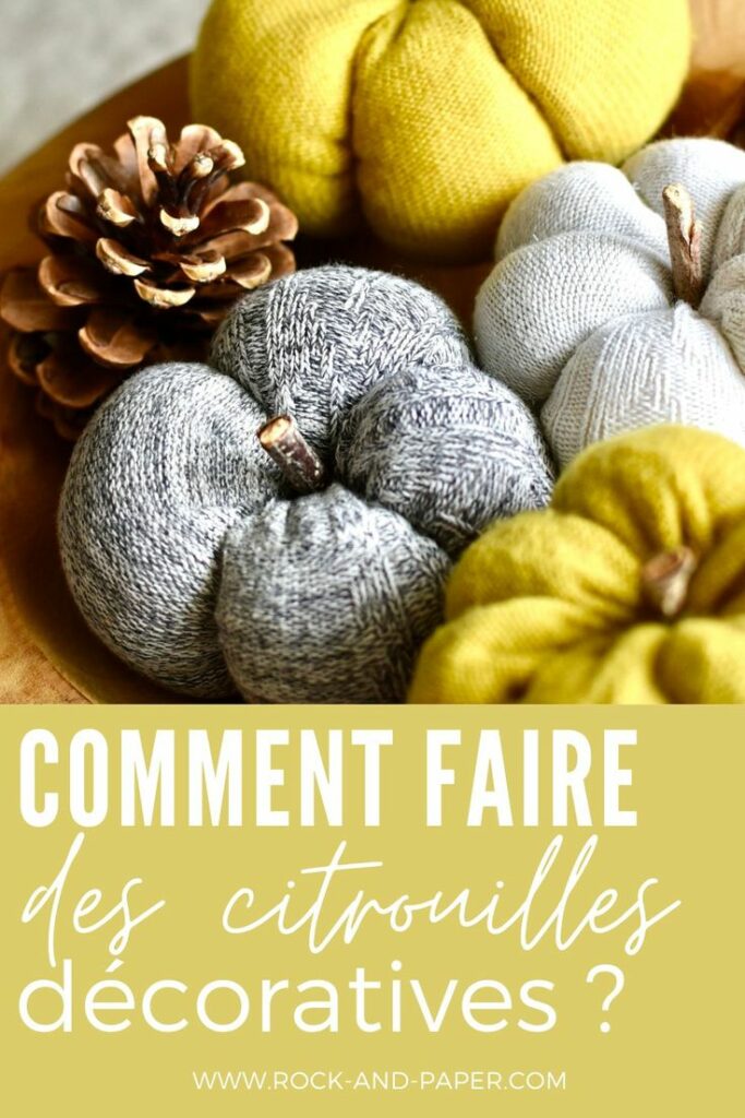 DIY citrouille en tissu