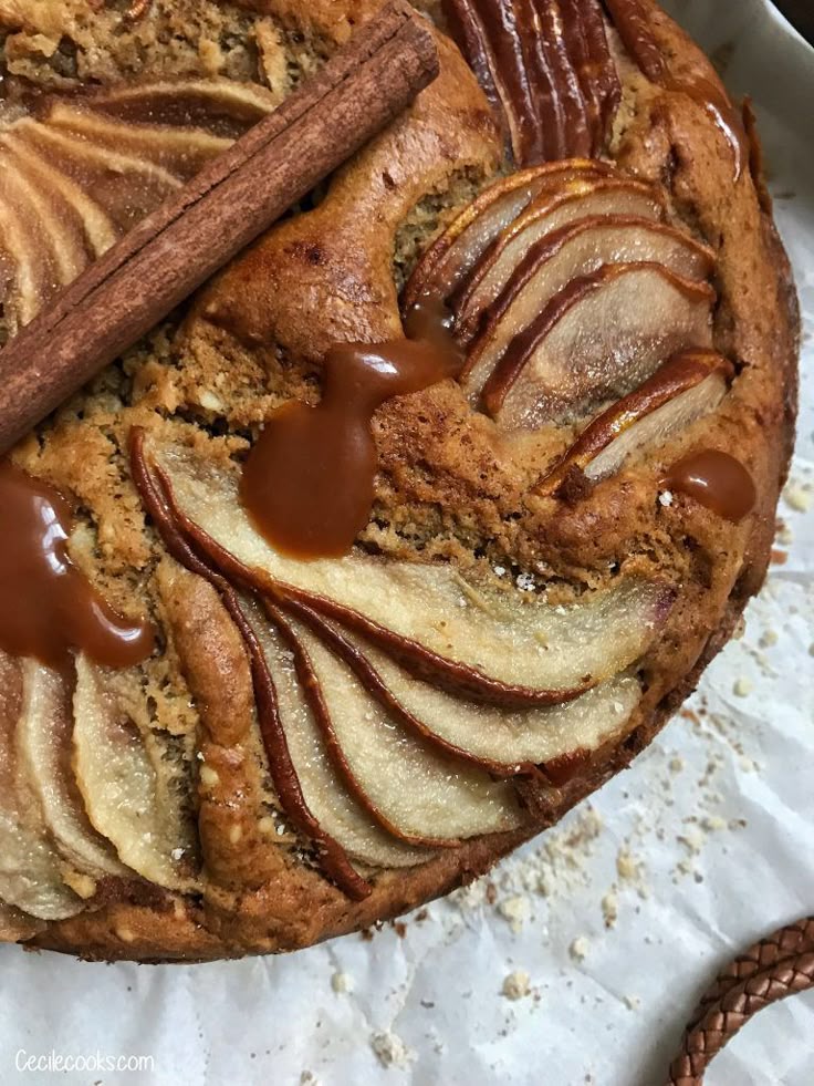 gateau d'automne poire cannelle