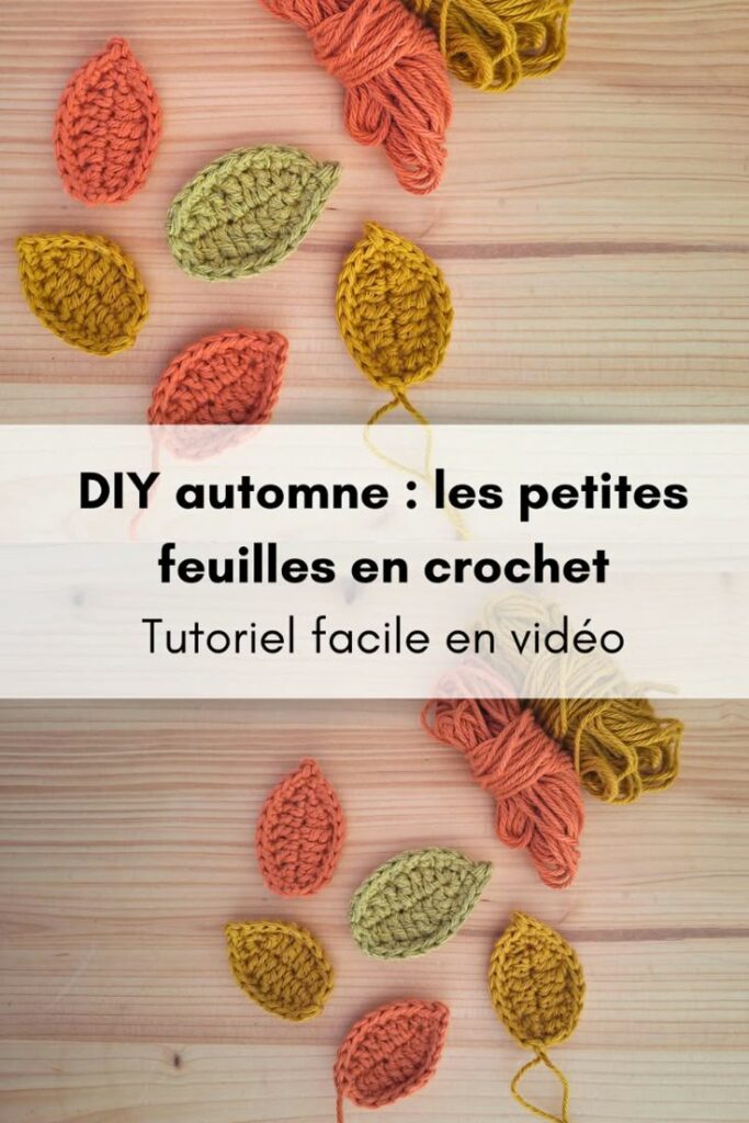 DIT feuille automne en crochet